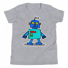 Robot Youth Short Sleeve Cartoon Alien Japan T-Shirt
