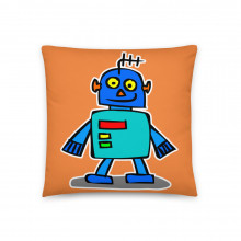 Cute Cartoon Robot Pillow Cushion