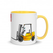Forklift Mug Forklift Truck Mug Construction Factory Worker With Color Inside