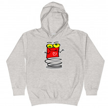 Boingy the Red Bouncing Valentines Day Love Heart Alien Robot Spring Cute Kids Hoodie